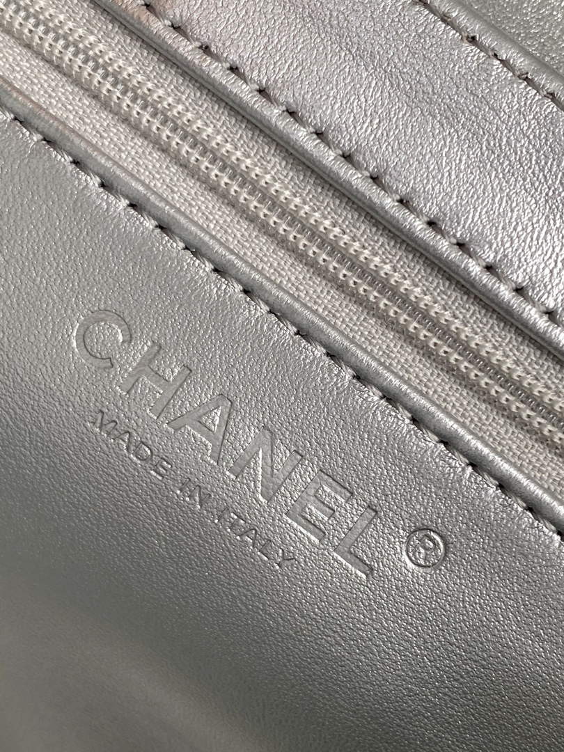 Chanel Calfskin Mini Shopping Bag AS4416 Silver
