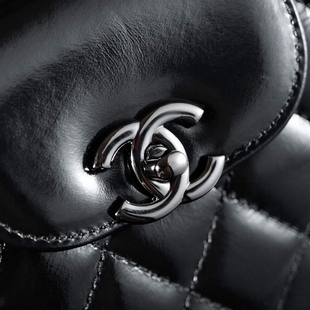 Chanel Calfskin Mini Shopping Bag AS4416 Black