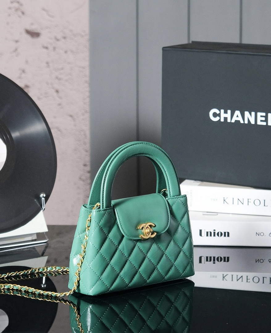 Chanel Calfskin Mini Shopping Bag AS4416 Light Green