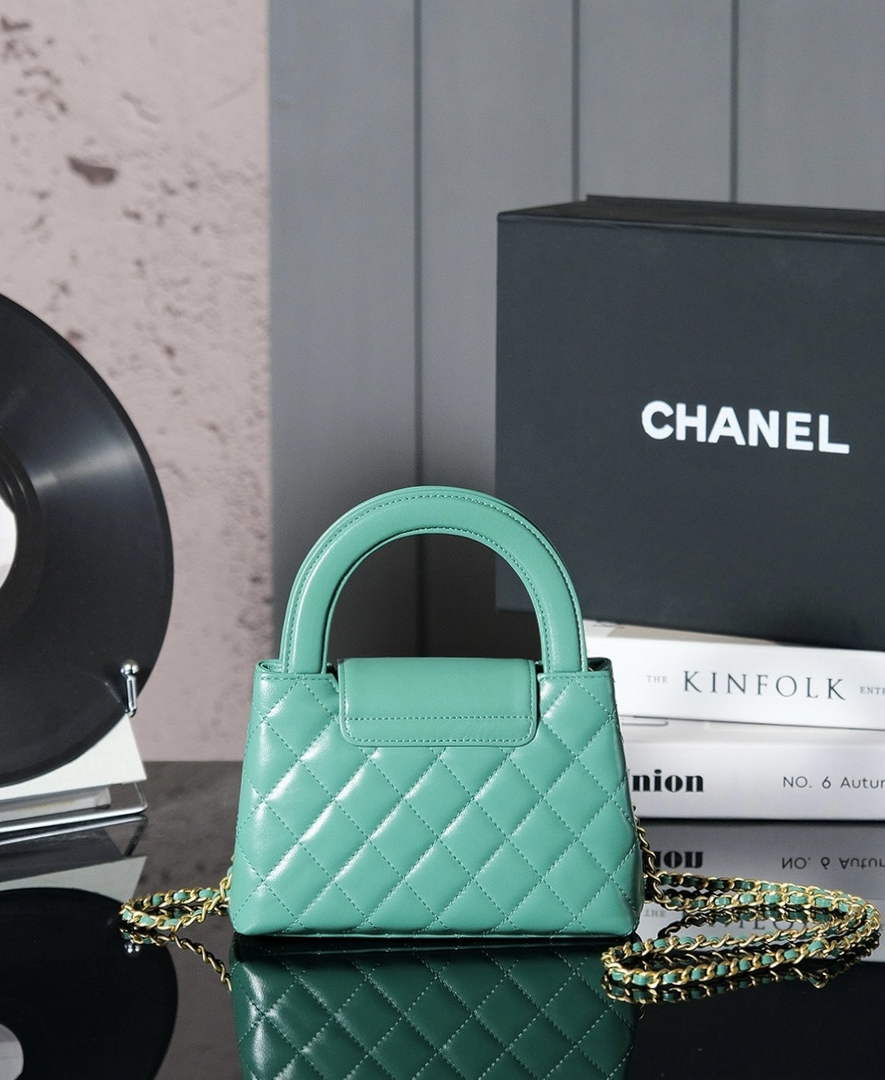 Chanel Calfskin Mini Shopping Bag AS4416 Light Green