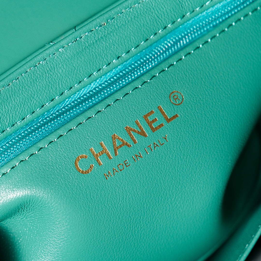 Chanel Calfskin Mini Shopping Bag AS4416 Light Green