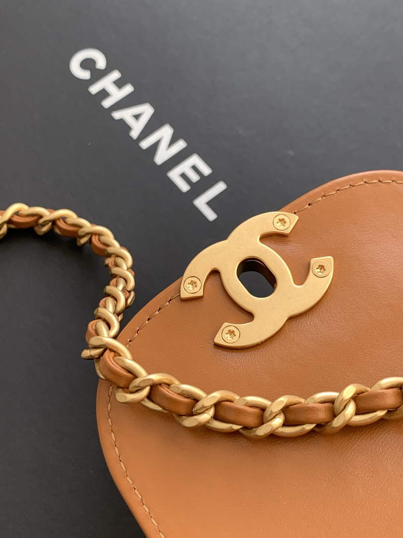 Chanel Mini Shopping Bag, AS4416 Sequins Brown