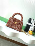 Chanel Mini Shopping Bag, AS4416 Sequins Apricot