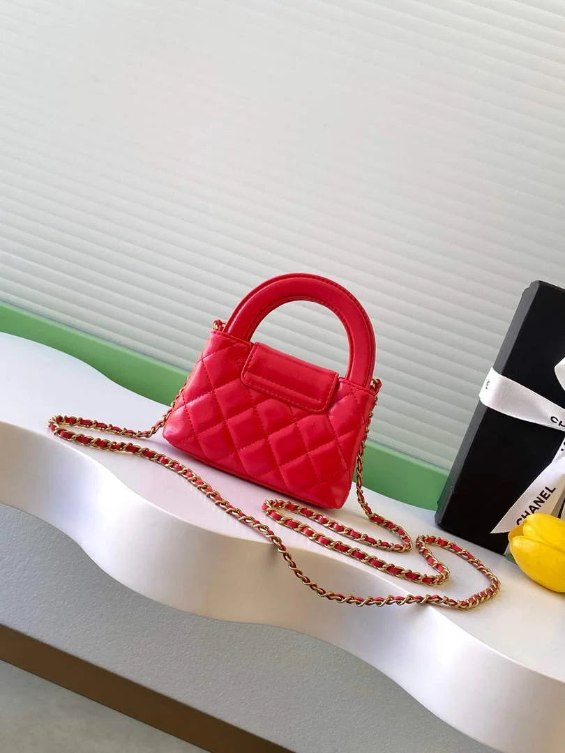 Chanel Mini Shopping Bag Shiny Calfskin AS3435