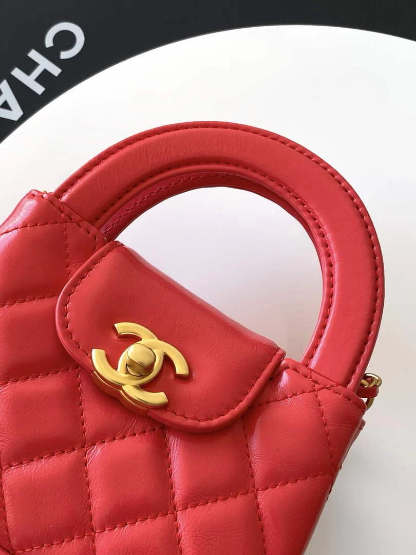 Chanel Mini Shopping Bag Shiny Calfskin AS3435