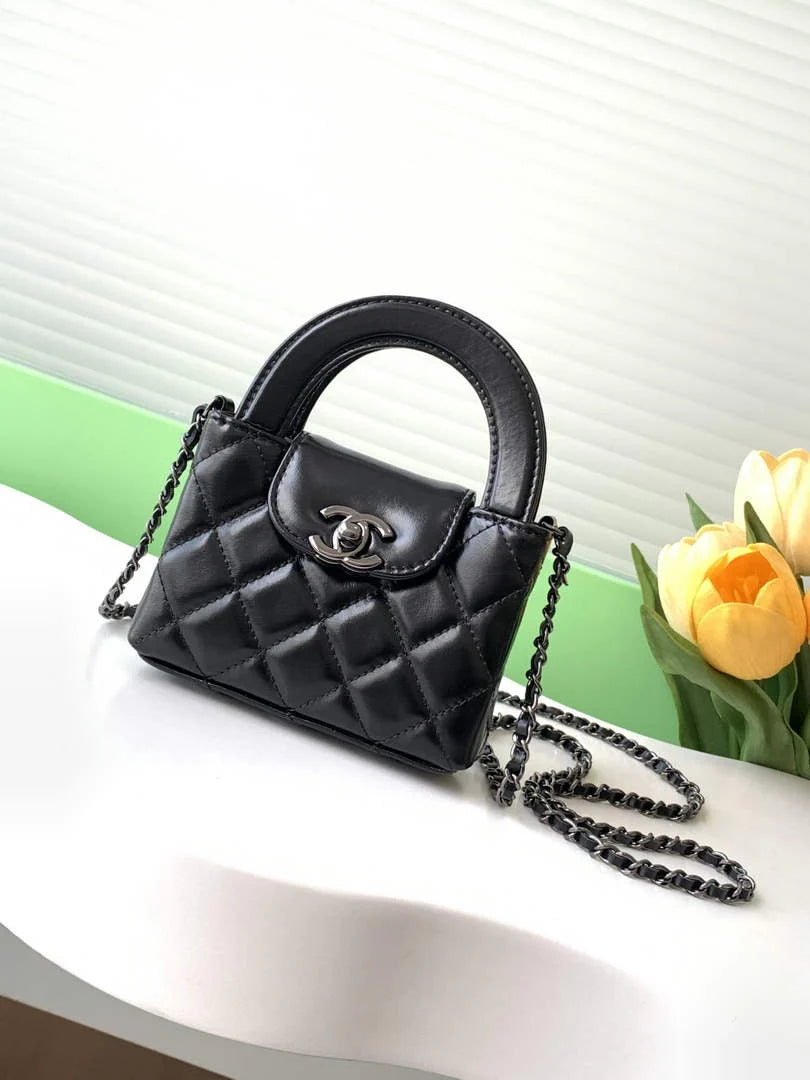 Chanel Mini Shopping Bag Shiny Calfskin AS3435