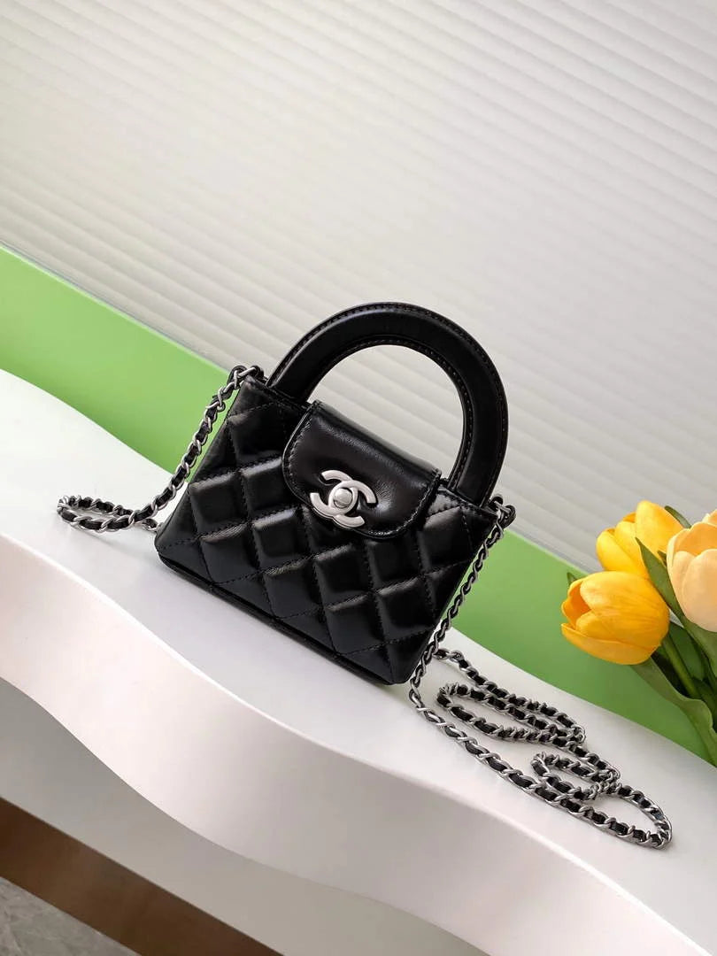 Chanel Mini Shopping Bag Shiny Calfskin AS3435