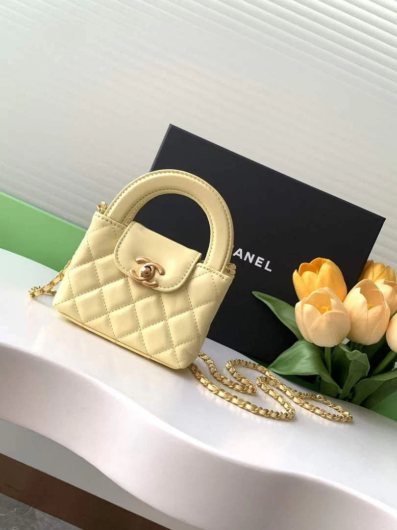 Chanel Mini Shopping Bag Shiny Calfskin AS3435