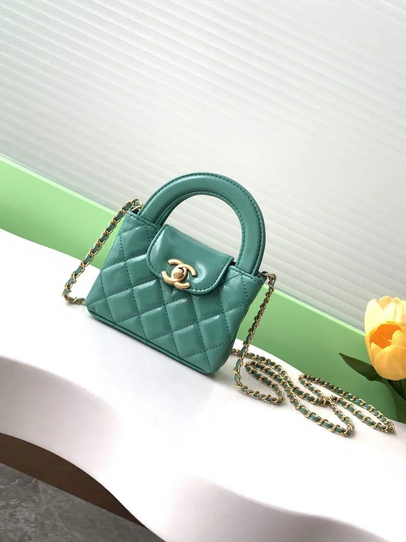 Chanel Mini Shopping Bag Shiny Calfskin AS3435