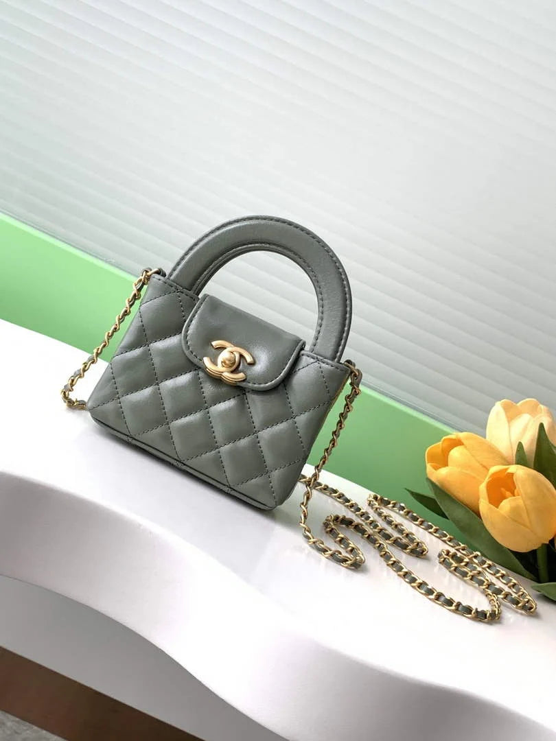 Chanel Mini Shopping Bag Shiny Calfskin AS3435