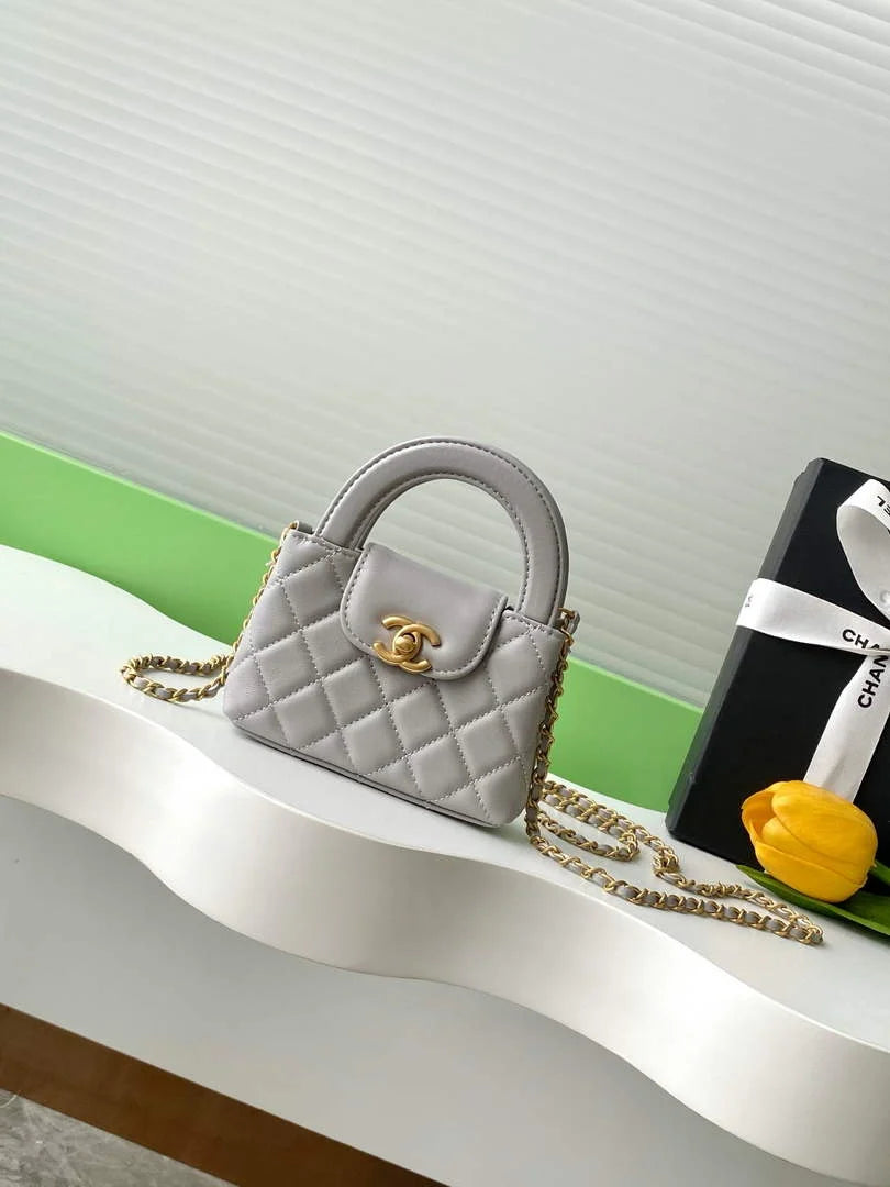 Chanel Mini Shopping Bag Shiny Calfskin AS3435
