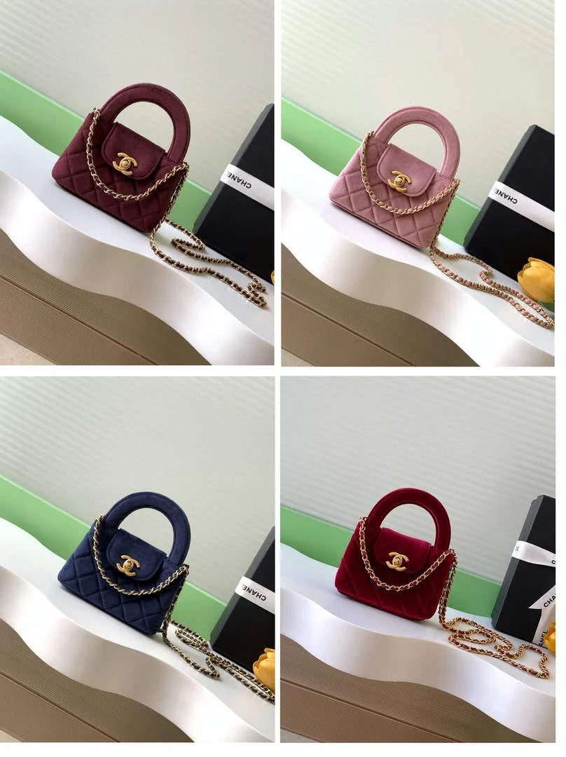 Chanel Mini Shopping Bag Velvet AS3435