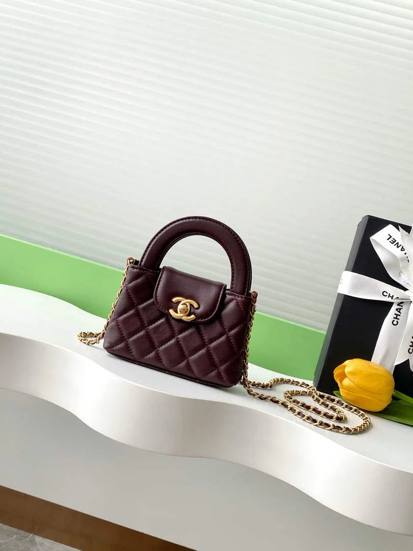 Chanel Mini Shopping Bag Shiny Calfskin AS3435
