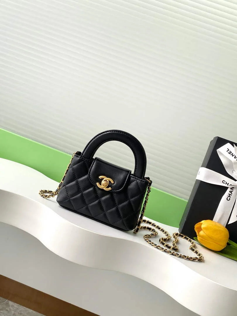 Chanel Mini Shopping Bag Shiny Calfskin AS3435