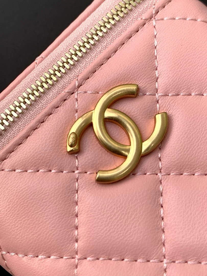 Chanel Mini Vanity Case, AP3941 Lambskin Gold