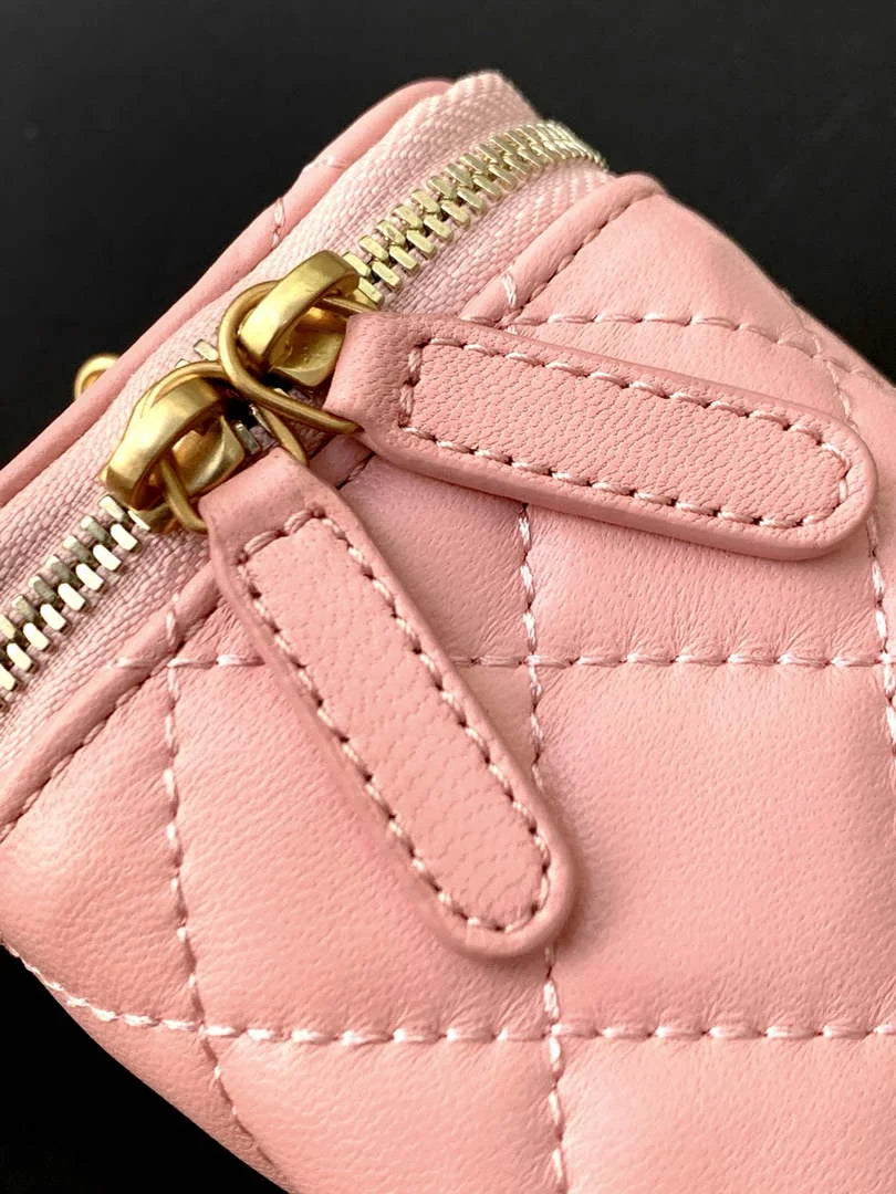 Chanel Mini Vanity Case, AP3941 Lambskin Gold