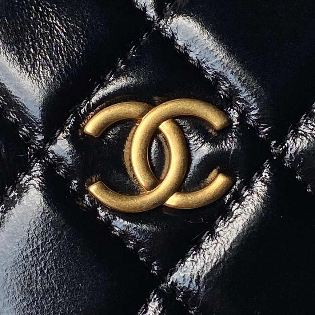 Chanel Pouch AP4058 Black Shiny crumpled calfskin