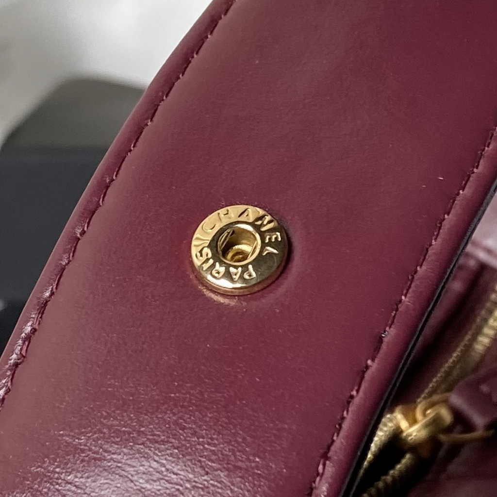 Chanel Pouch AP4058 Dark Burgundy Shiny crumpled calfskin