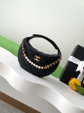 Chanel Pouch - Black Grained calfskin, AP4584 imitation pearl