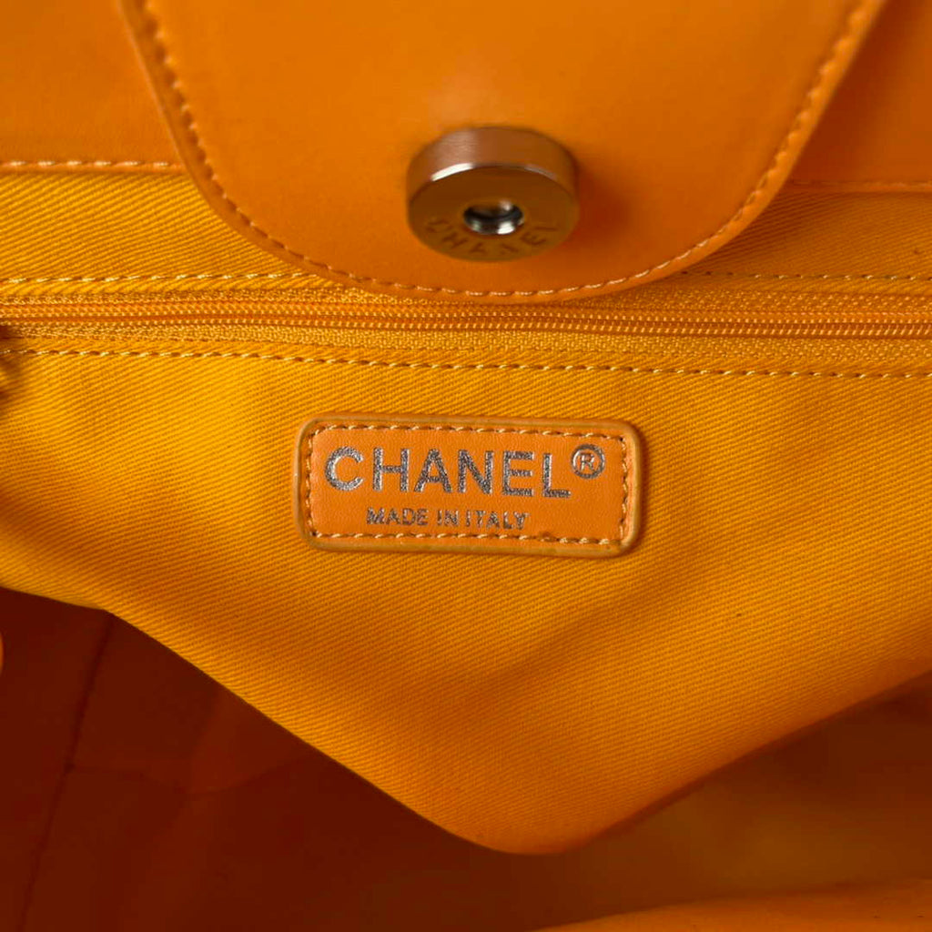Chanel Shopping bag, Leather, AS3351, Orange