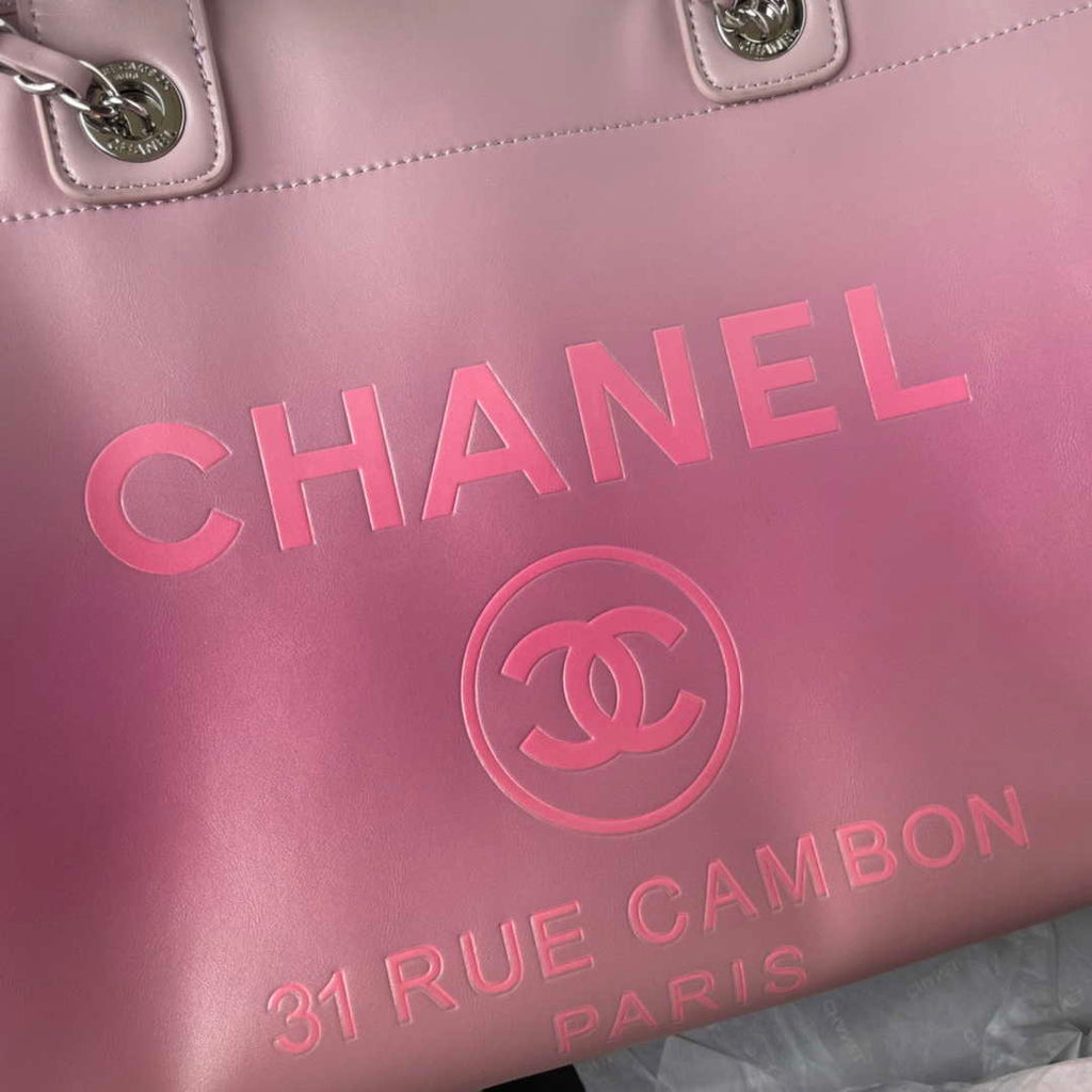 Chanel Shopping bag, Leather, AS3351, Pink