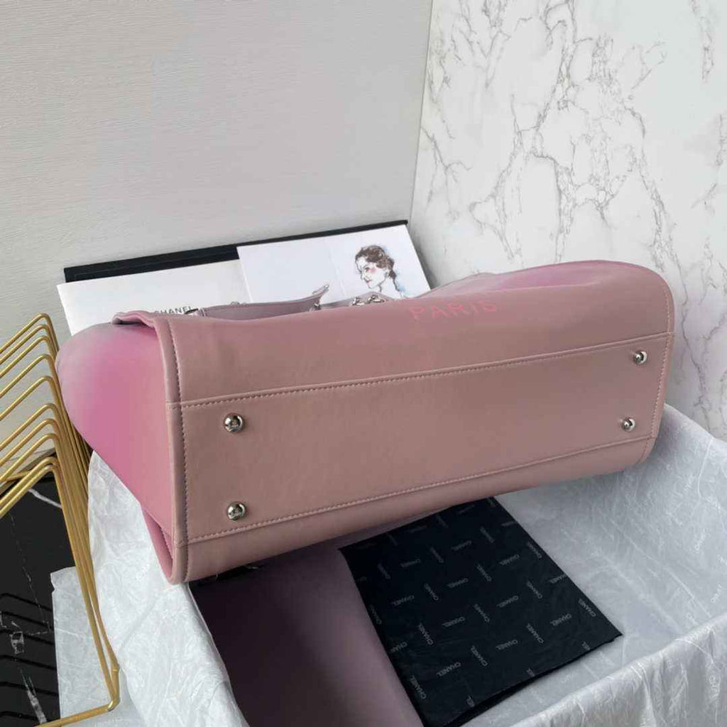 Chanel Shopping bag, Leather, AS3351, Pink