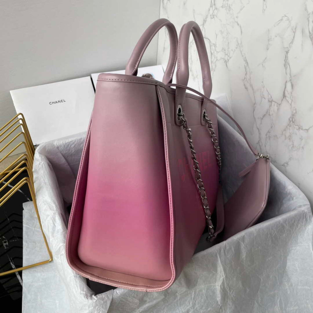 Chanel Shopping bag, Leather, AS3351, Pink