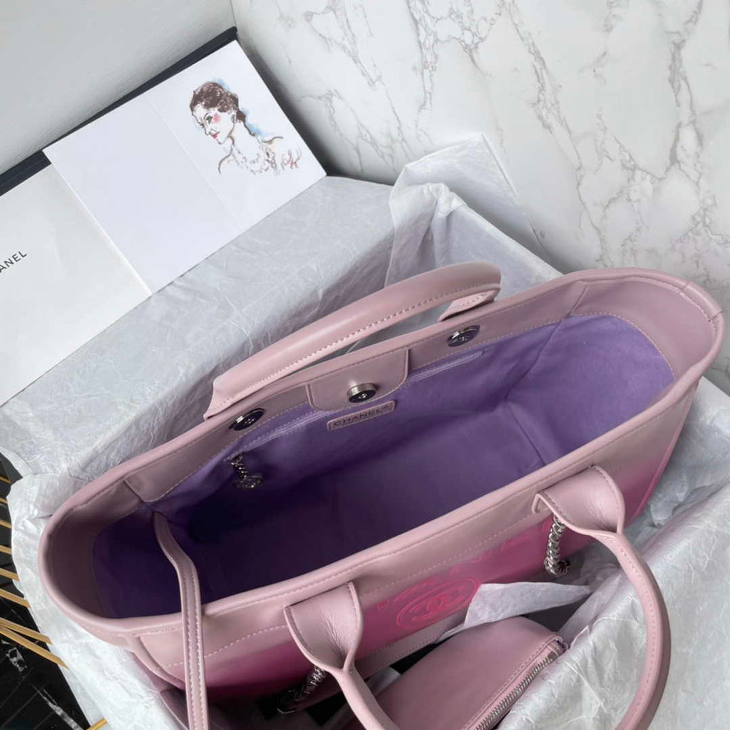 Chanel Shopping bag, Leather, AS3351, Pink