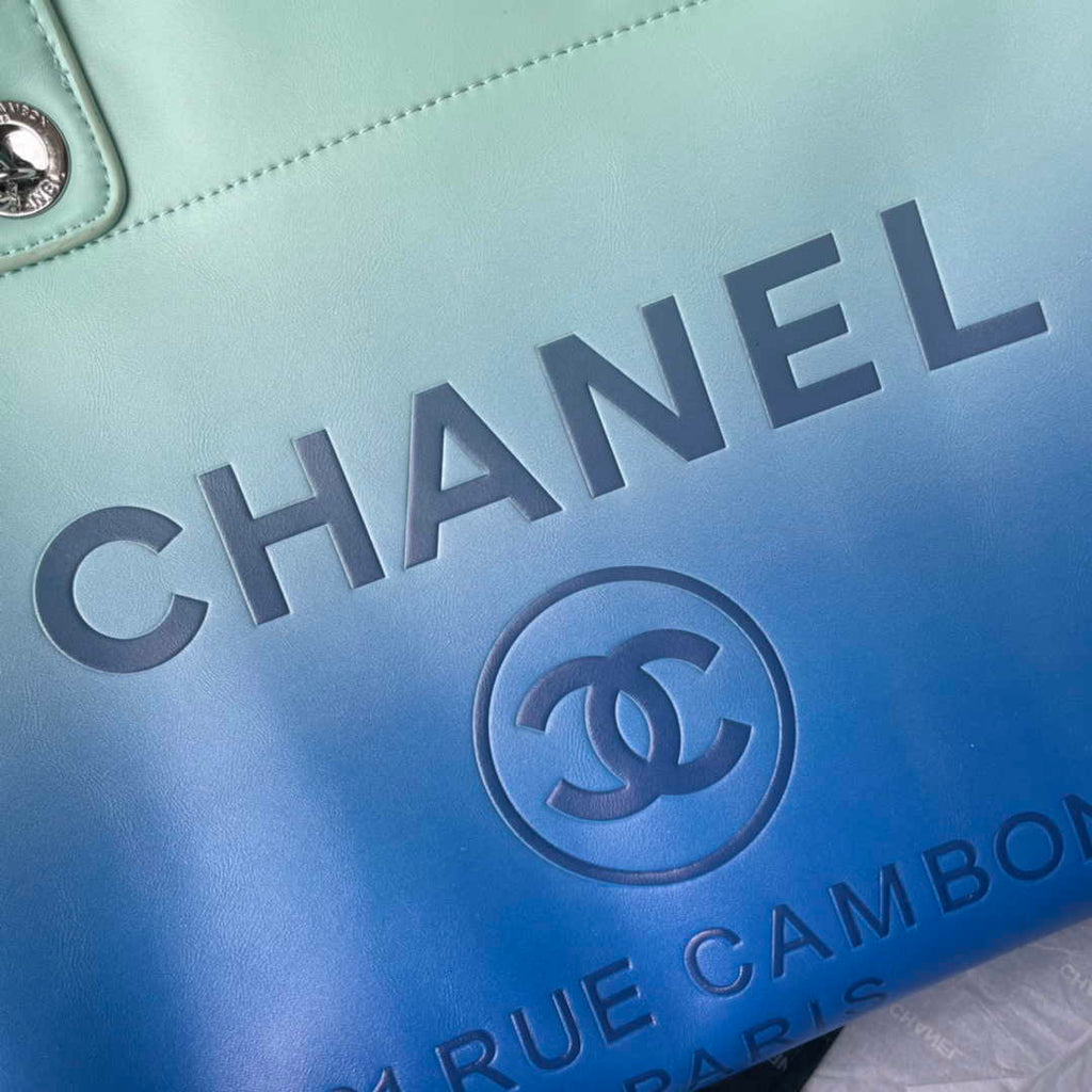 Chanel Shopping bag, Leather, AS3351, Blue