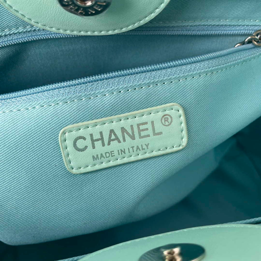 Chanel Shopping bag, Leather, AS3351, Blue