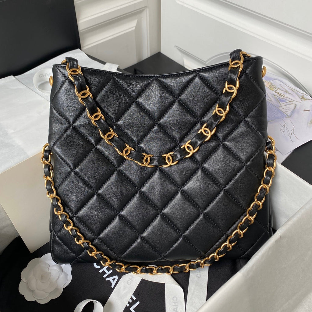 Chanel Shoulder Bag AS4754 Black Lambskin