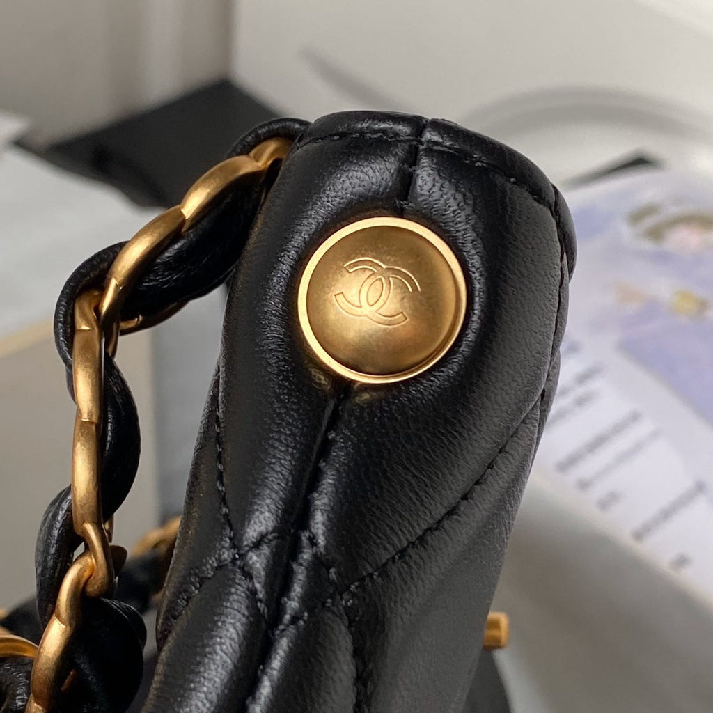 Chanel Shoulder Bag AS4754 Black Lambskin