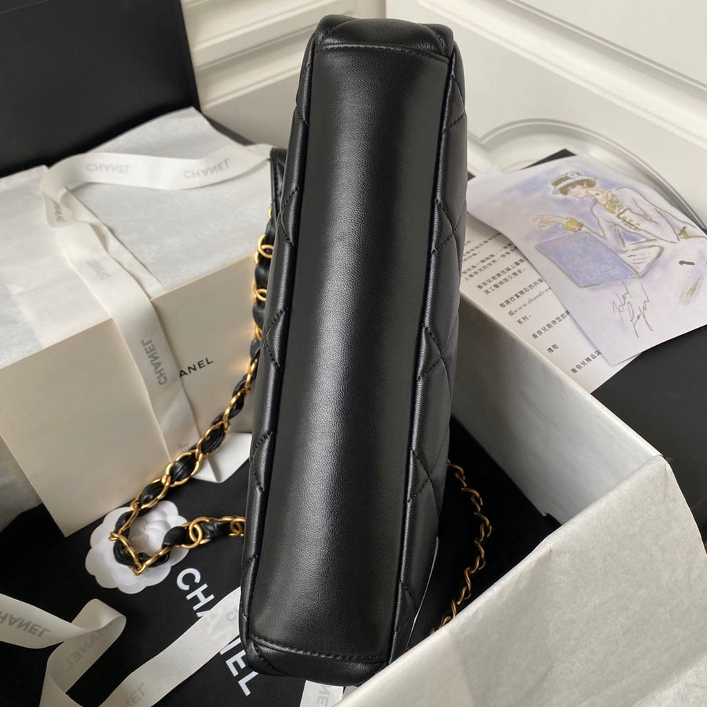 Chanel Shoulder Bag AS4754 Black Lambskin