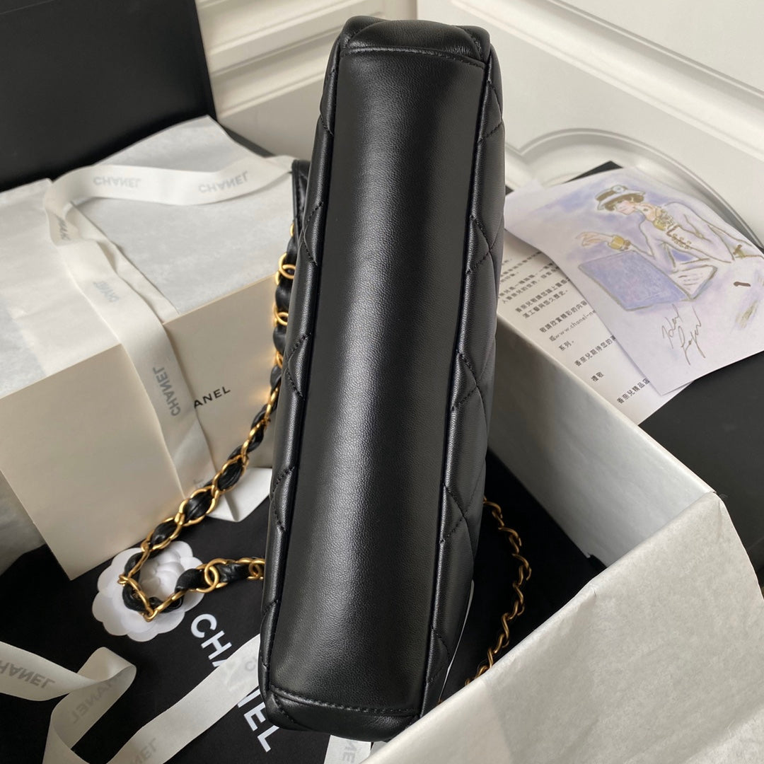 Chanel Shoulder Bag AS4754 Black Lambskin
