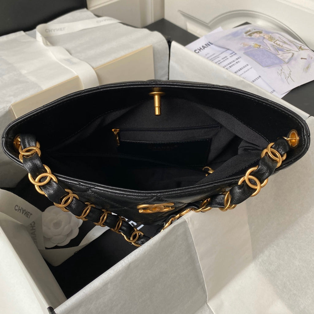 Chanel Shoulder Bag AS4754 Black Lambskin