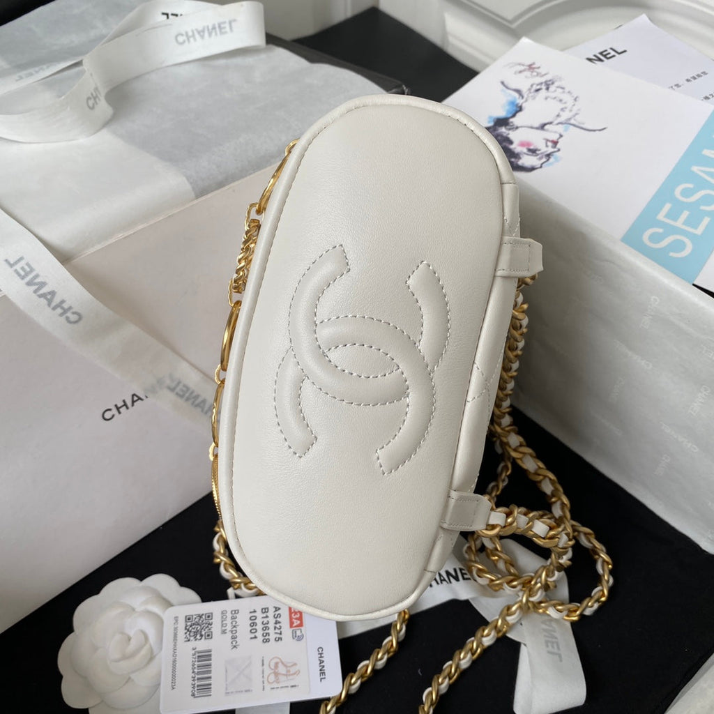 Chanel Small backpack AS4275 Calfskin Beige
