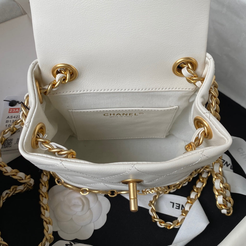 Chanel Small backpack AS4275 Calfskin Beige