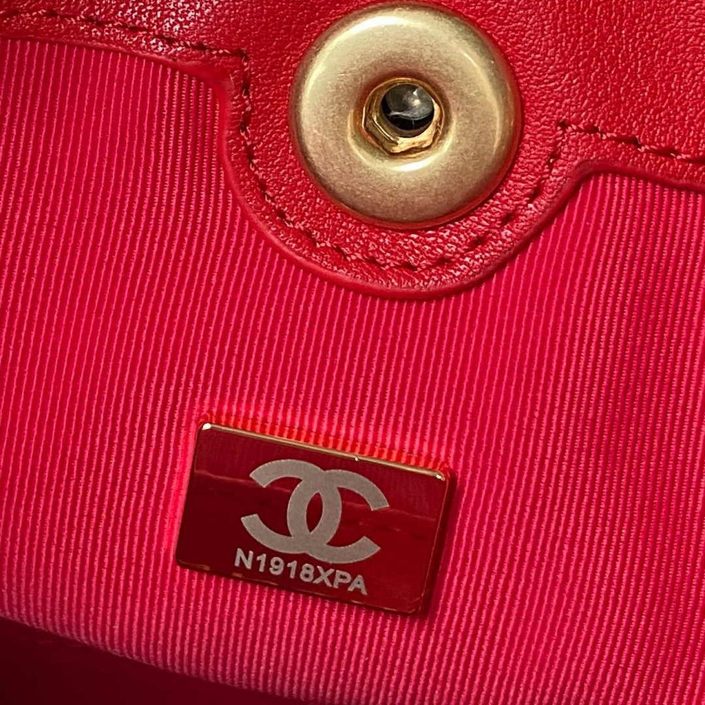 Chanel Small backpack AS4275 Calfskin Red