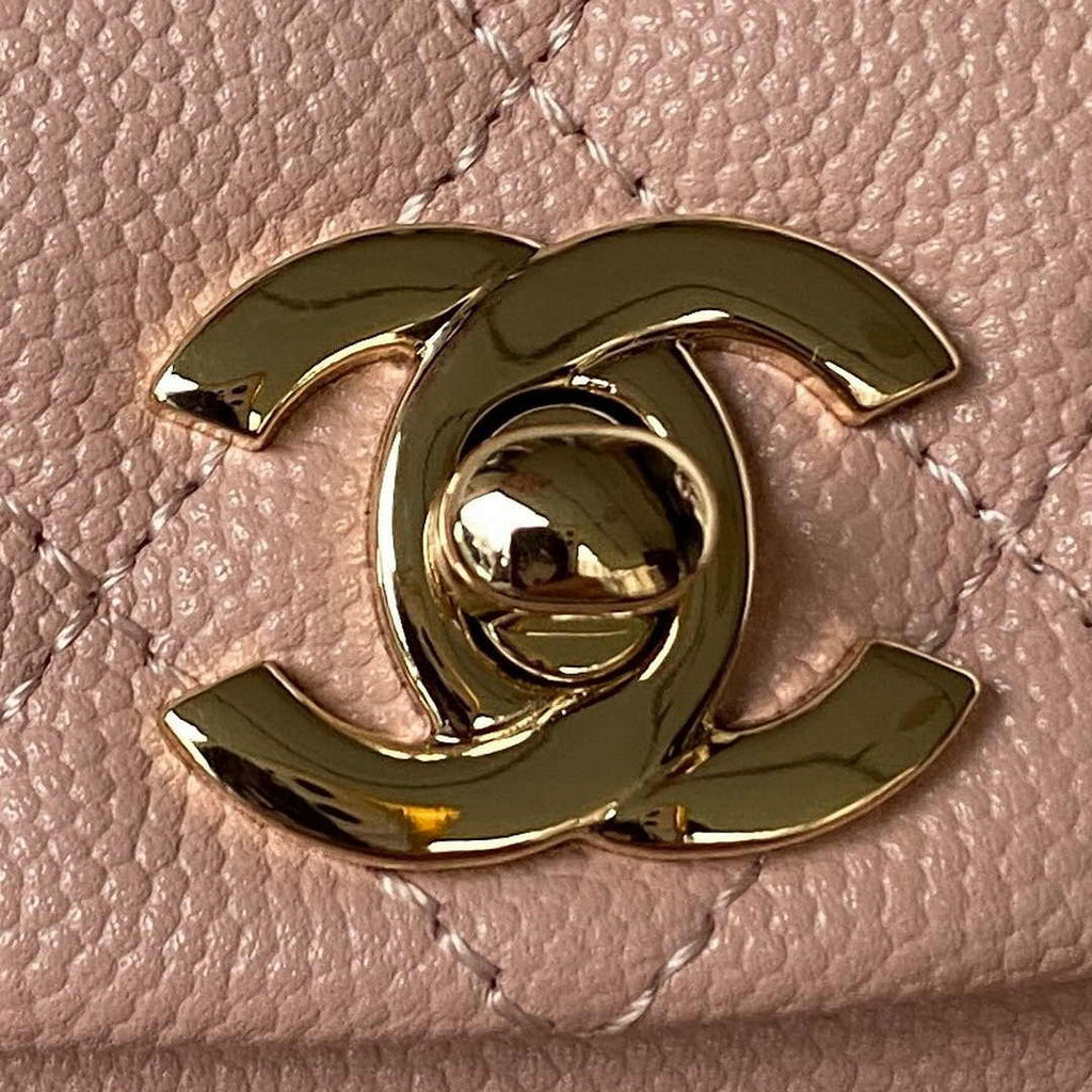Chanel backpack AS4398 Grained shiny calfskin Light Pink