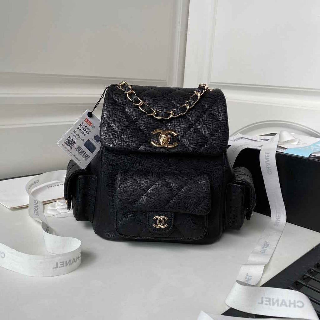 Chanel Small backpack AS4399 Grained shiny calfskin Black