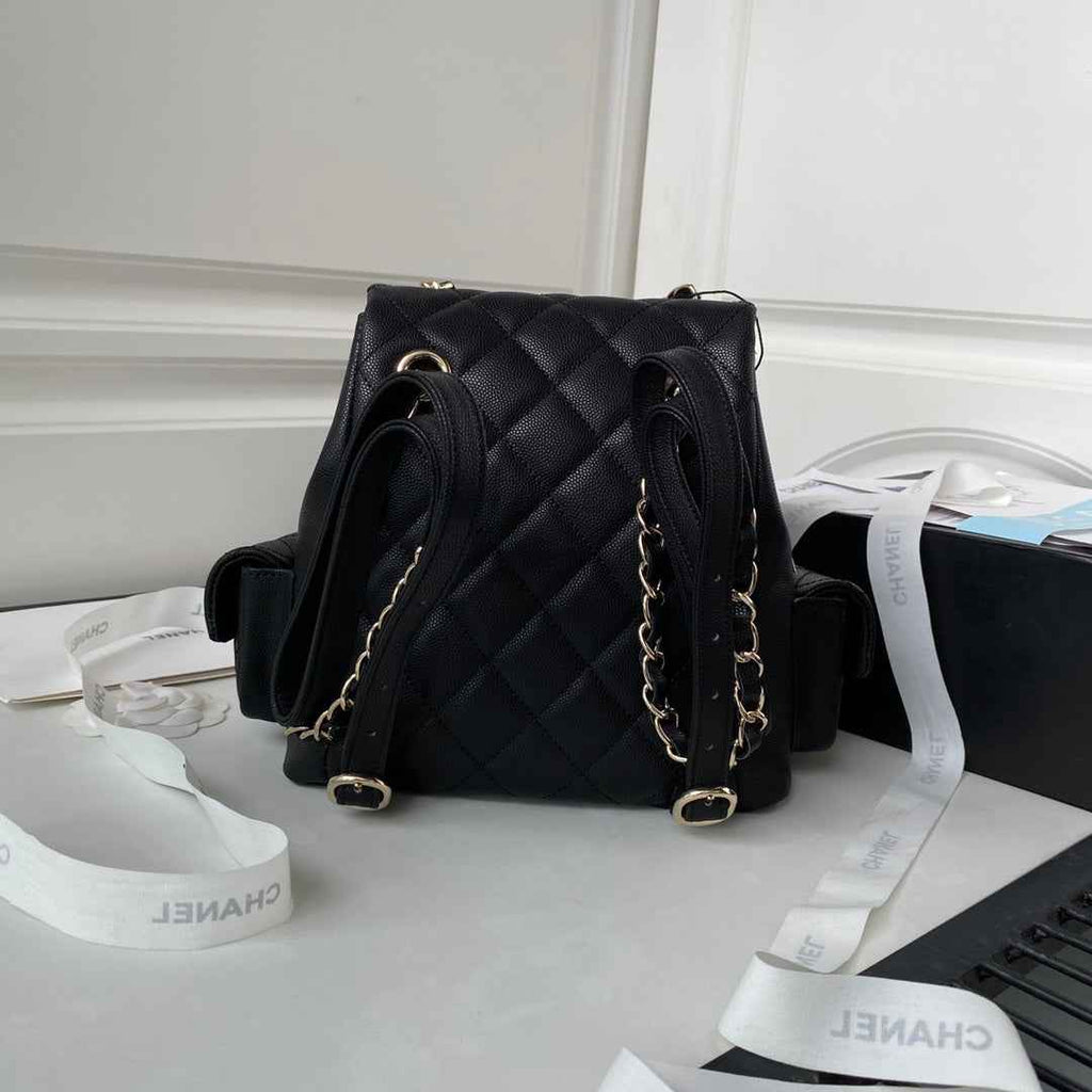 Chanel Small backpack AS4399 Grained shiny calfskin Black