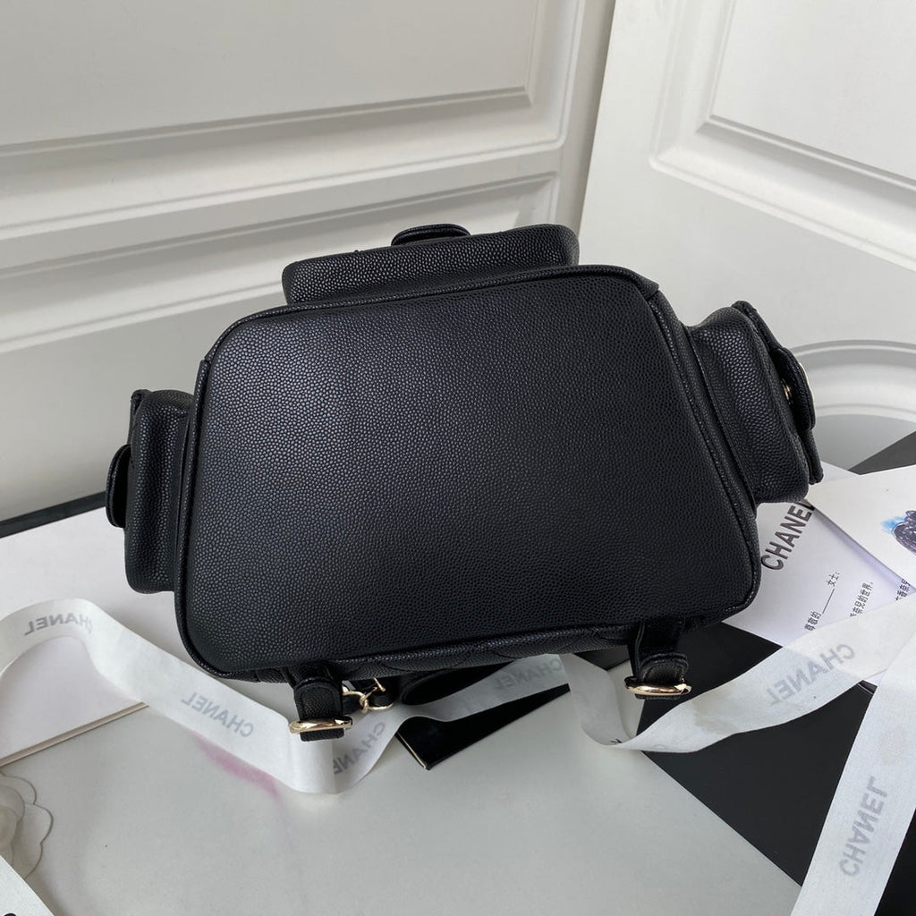 Chanel Small backpack AS4399 Grained shiny calfskin Black