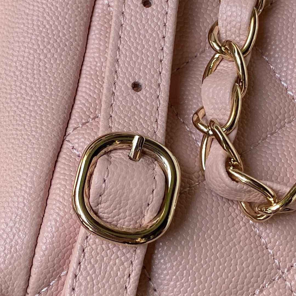 Chanel Small backpack AS4399 Grained shiny calfskin light pink