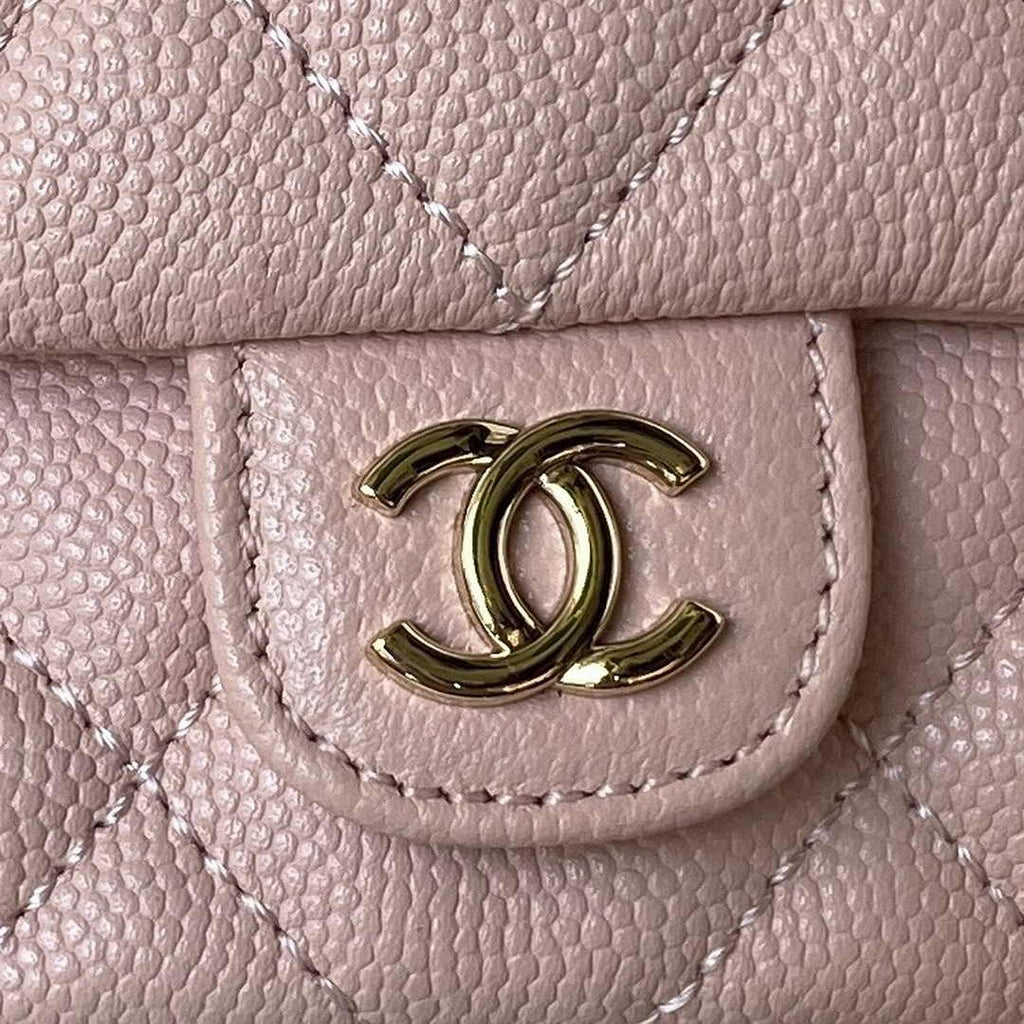 Chanel Small backpack AS4399 Grained shiny calfskin light pink
