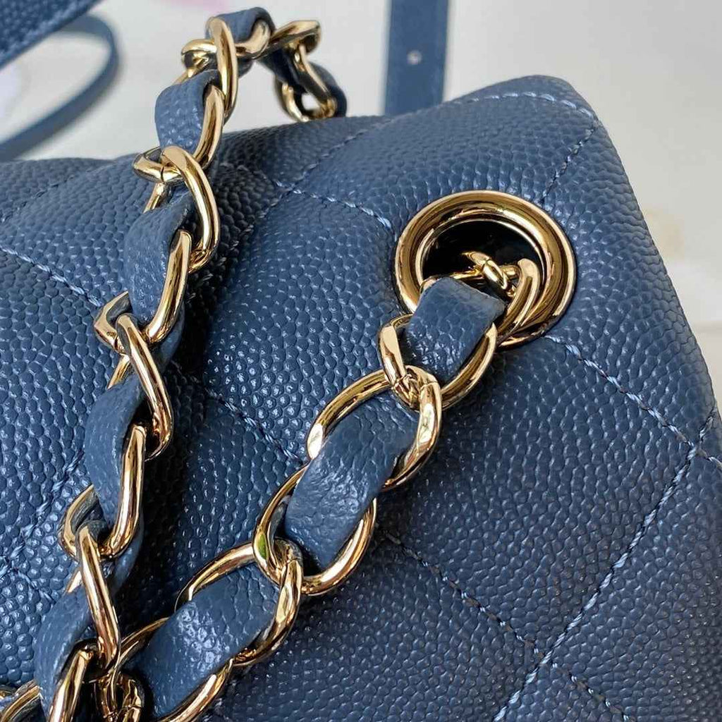 Chanel Small backpack AS4399 Grained shiny calfskin Blue