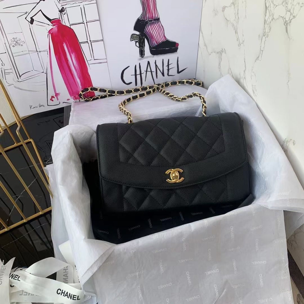 Chanel Small Flap Bag AS1488 Calfskin Black