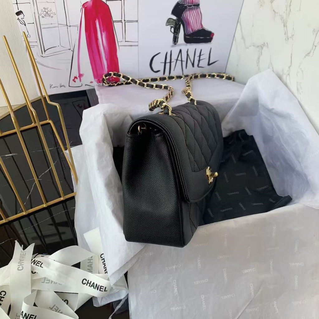 Chanel Small Flap Bag AS1488 Calfskin Black