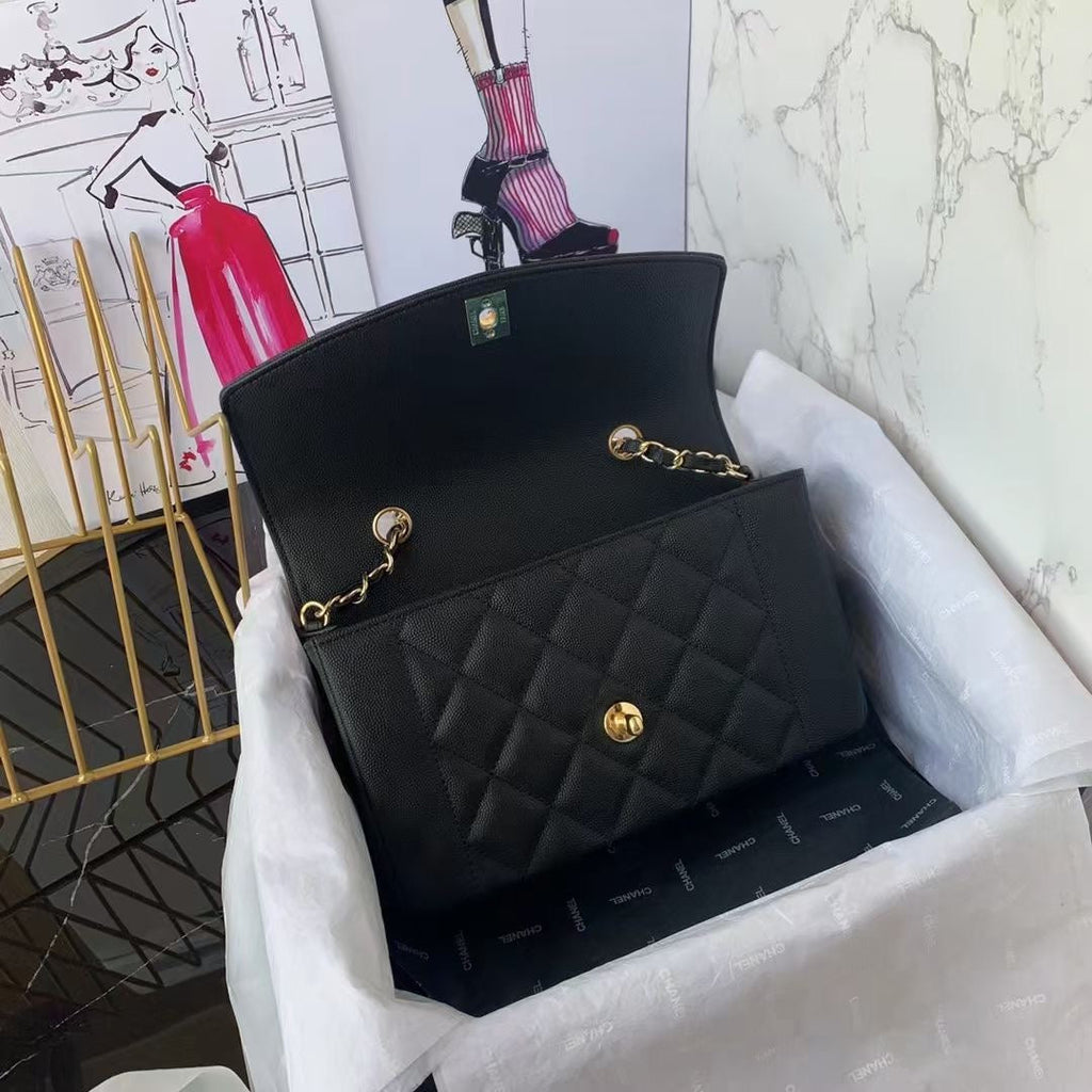 Chanel Small Flap Bag AS1488 Calfskin Black