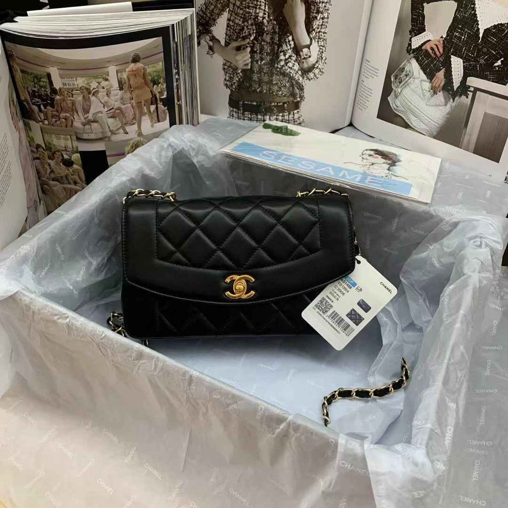 Chanel Small Flap Bag AS1488 Lambskin Black