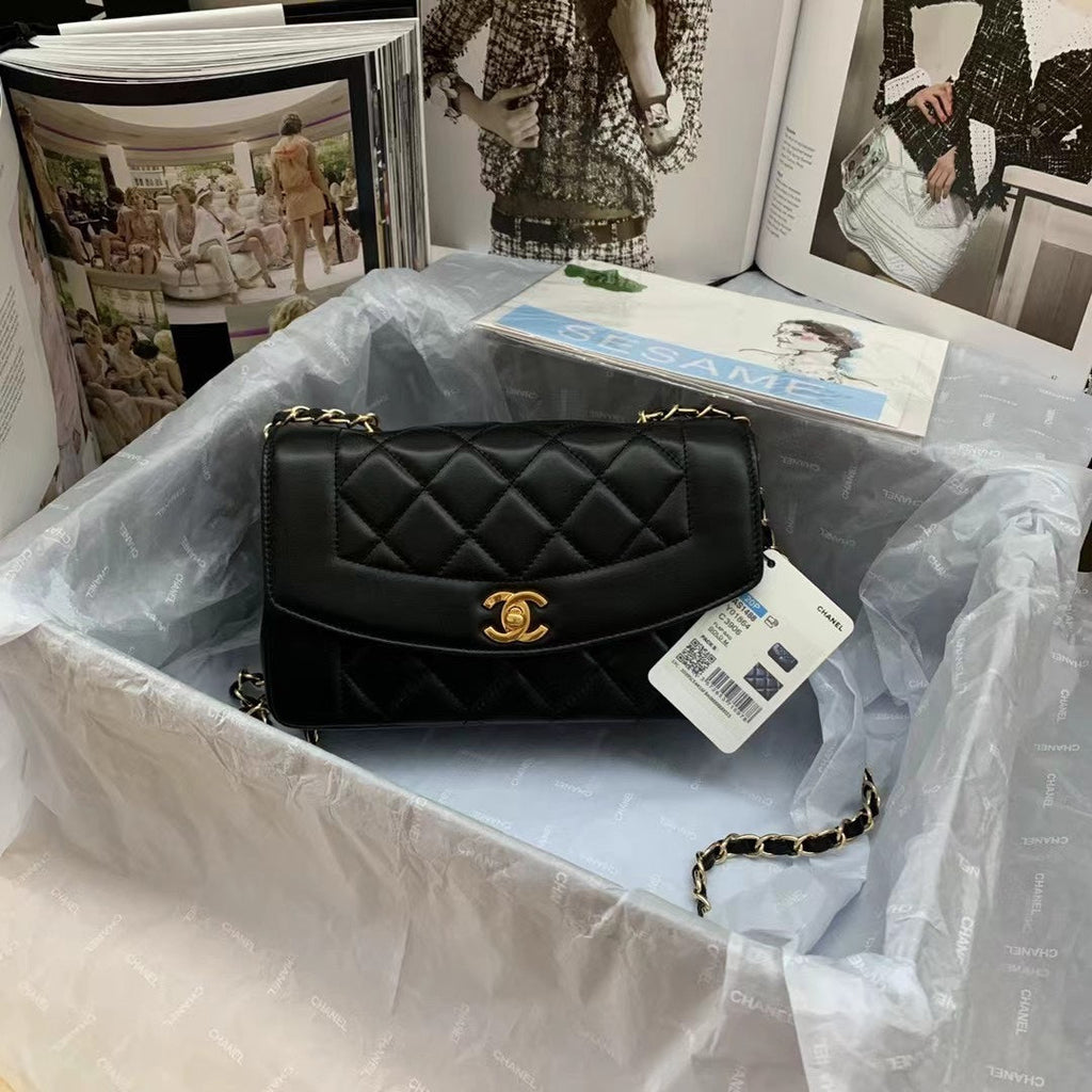 Chanel Small Flap Bag AS1488 Lambskin Black